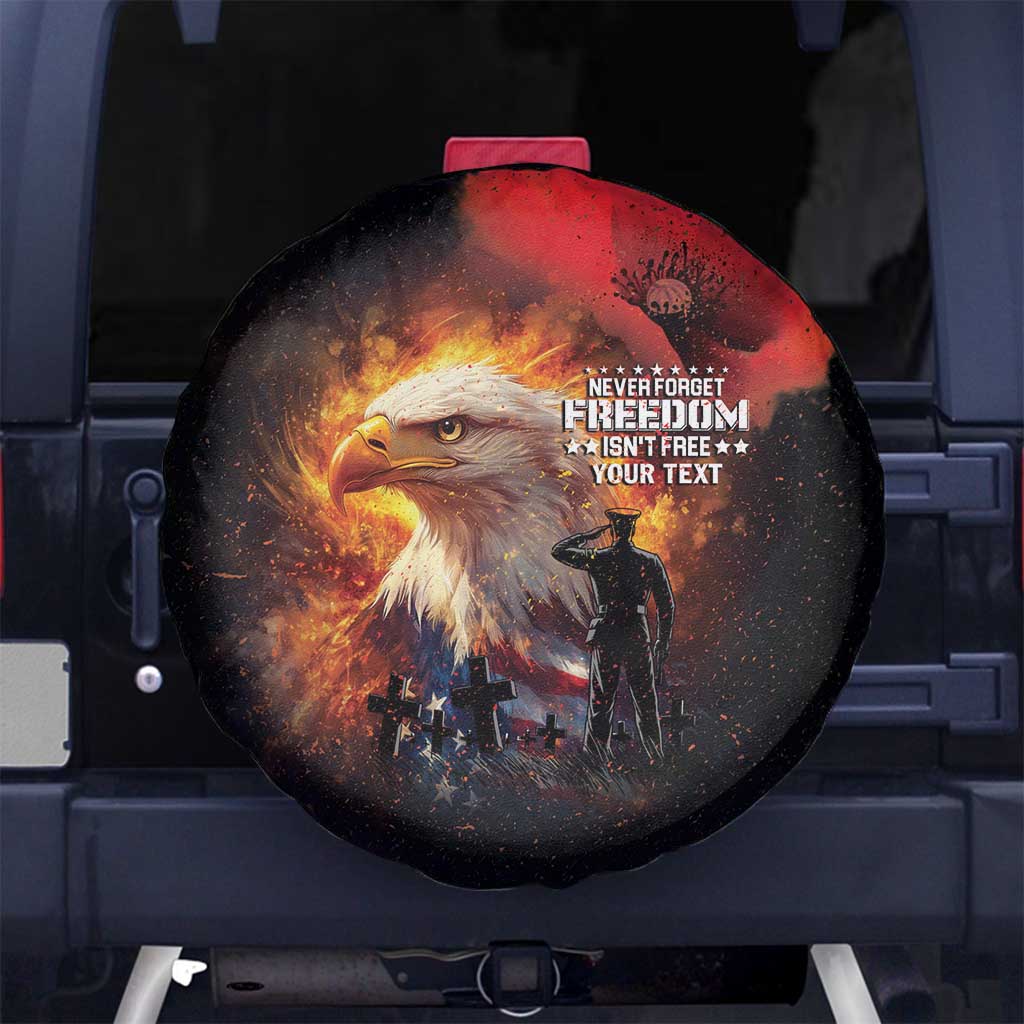 US Memorial Day Personalized Spare Tire Cover May We Never Forget Freedom Isnt Free