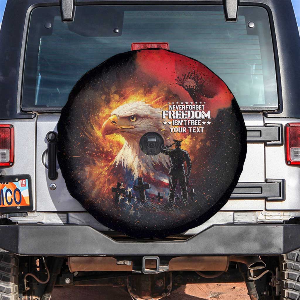 US Memorial Day Personalized Spare Tire Cover May We Never Forget Freedom Isnt Free
