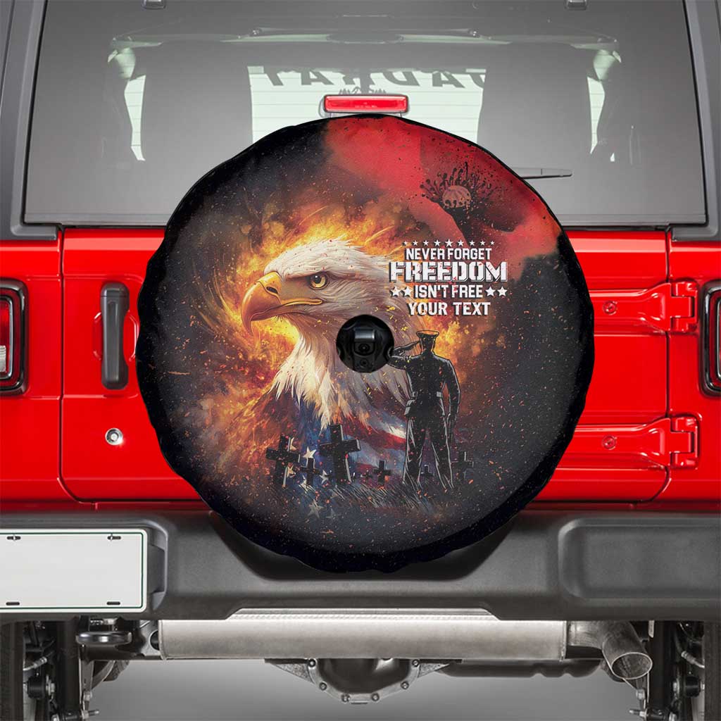 US Memorial Day Personalized Spare Tire Cover May We Never Forget Freedom Isnt Free