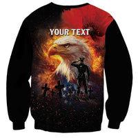 US Memorial Day Personalized Sweatshirt May We Never Forget Freedom Isnt Free