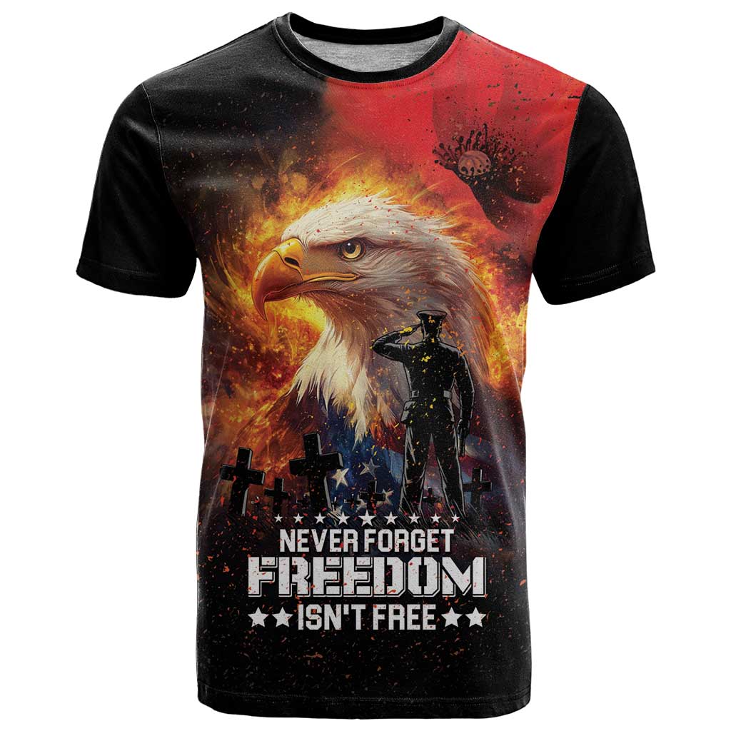 US Memorial Day Personalized T Shirt May We Never Forget Freedom Isnt Free