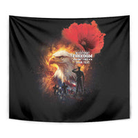 US Memorial Day Personalized Tapestry May We Never Forget Freedom Isnt Free