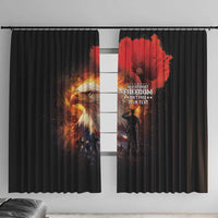 US Memorial Day Personalized Window Curtain May We Never Forget Freedom Isnt Free