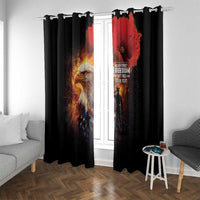 US Memorial Day Personalized Window Curtain May We Never Forget Freedom Isnt Free