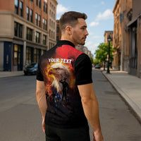 US Memorial Day Personalized Zipper Polo Shirt May We Never Forget Freedom Isnt Free
