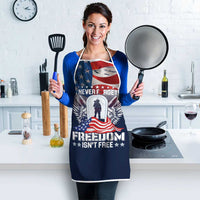 Never Forget Freedom American Memorial Day Apron