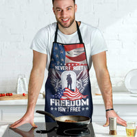 Never Forget Freedom American Memorial Day Apron
