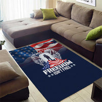 Never Forget Freedom American Memorial Day Area Rug