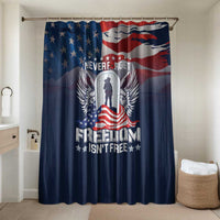 Never Forget Freedom American Memorial Day Bathroom Set