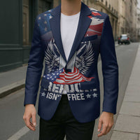 Never Forget Freedom American Memorial Day Personalized Blazer