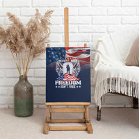 Never Forget Freedom American Memorial Day Canvas Wall Art
