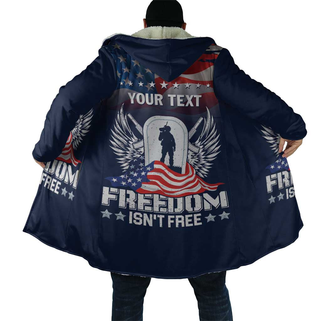 Never Forget Freedom American Memorial Day Personalized Cloak