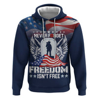 Never Forget Freedom American Memorial Day Personalized Hoodie