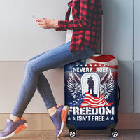 Never Forget Freedom American Memorial Day Luggage Cover