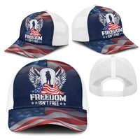 Never Forget Freedom American Memorial Day Mesh Trucker Cap