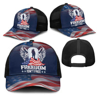Never Forget Freedom American Memorial Day Mesh Trucker Cap