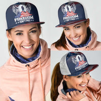Never Forget Freedom American Memorial Day Mesh Trucker Cap