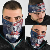 Never Forget Freedom American Memorial Day Neck Gaiter