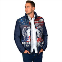 Never Forget Freedom American Memorial Day Personalized Padded Jacket