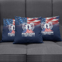 Never Forget Freedom American Memorial Day Pillow Cover