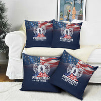 Never Forget Freedom American Memorial Day Pillow Cover
