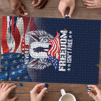 Never Forget Freedom American Memorial Day Puzzle