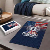 Never Forget Freedom American Memorial Day Puzzle