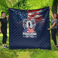 Never Forget Freedom American Memorial Day Quilt