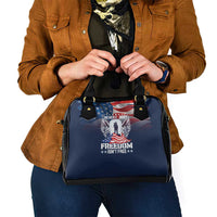 Never Forget Freedom American Memorial Day Shoulder Handbag