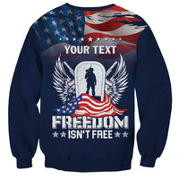 Never Forget Freedom American Memorial Day Personalized Sweatshirt