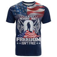 Never Forget Freedom American Memorial Day Personalized T Shirt