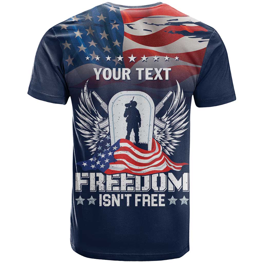 Never Forget Freedom American Memorial Day Personalized T Shirt