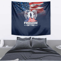 Never Forget Freedom American Memorial Day Tapestry
