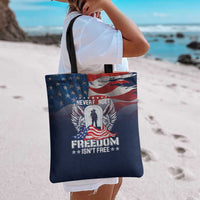 Never Forget Freedom American Memorial Day Tote Bag