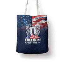 Never Forget Freedom American Memorial Day Tote Bag