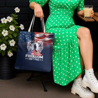 Never Forget Freedom American Memorial Day Tote Bag