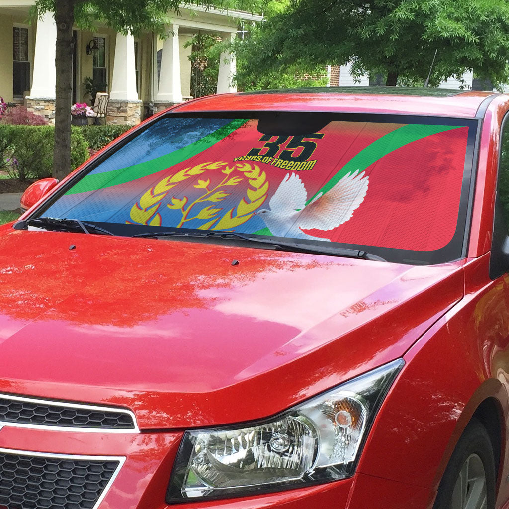 Eritrea 35th Anniversary Auto Sun Shade May 24 1991-2026 Proud To Be Eritrean