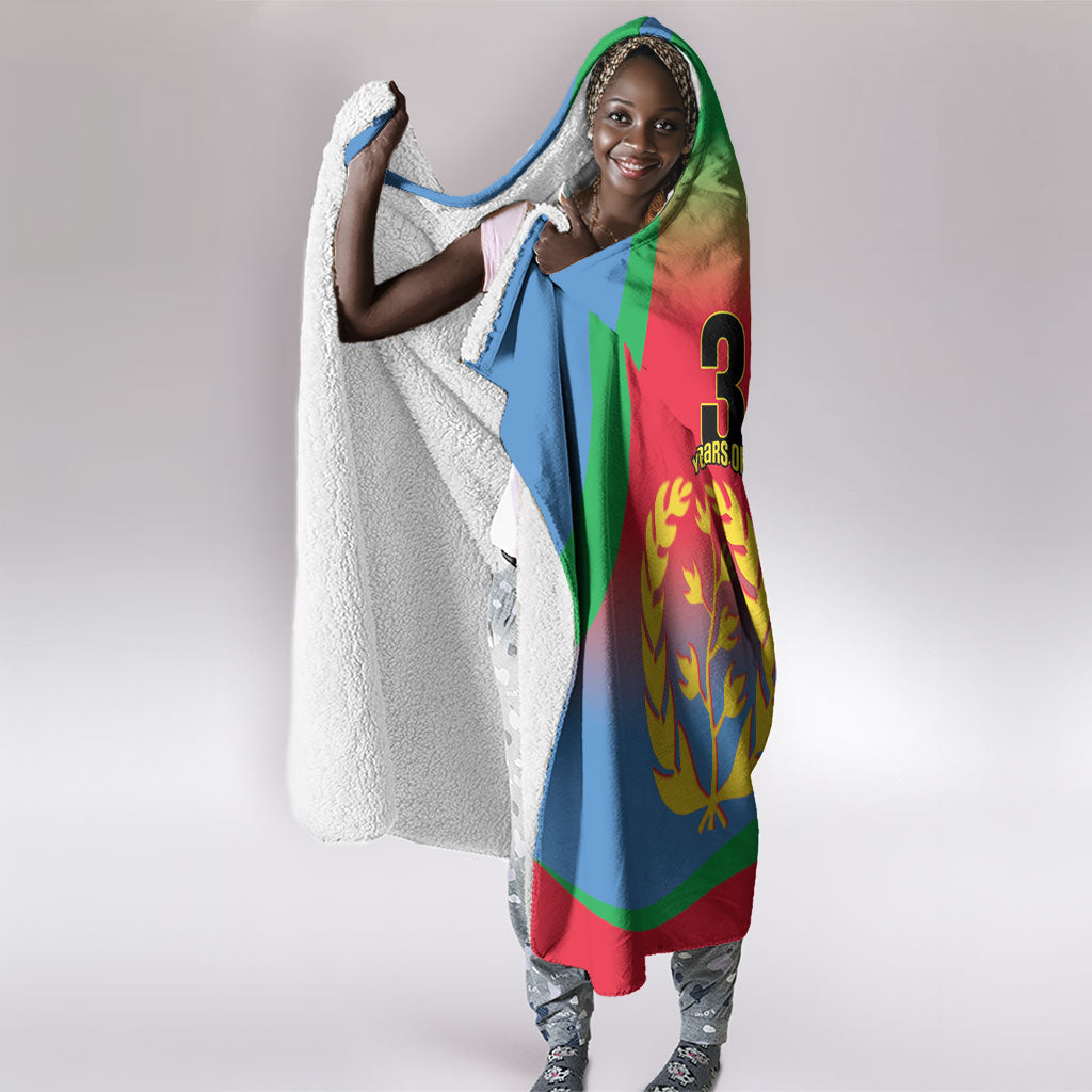 Eritrea 35th Anniversary Hooded Blanket May 24 1991-2026 Proud To Be Eritrean