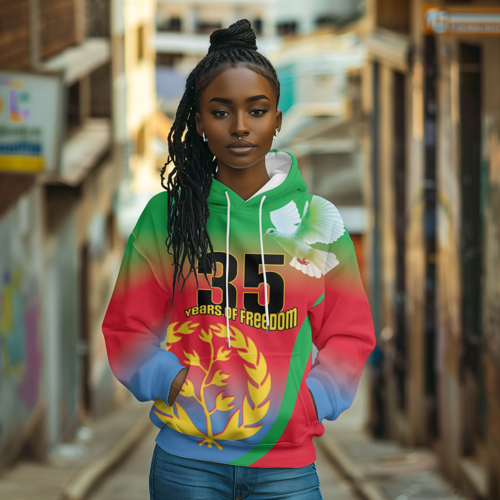 Eritrea 35th Anniversary Hoodie May 24 1991-2026 Proud To Be Eritrean