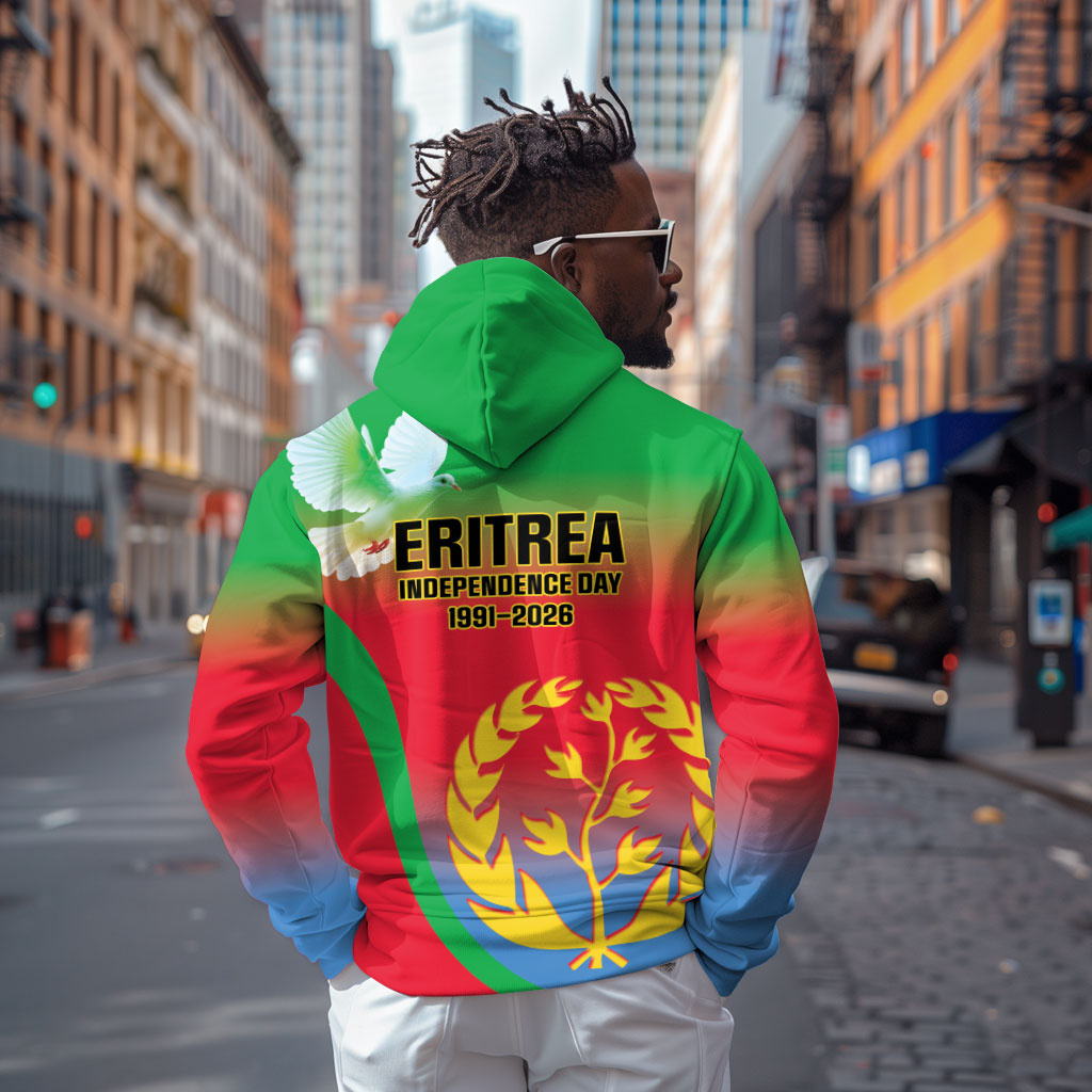 Eritrea 35th Anniversary Hoodie May 24 1991-2026 Proud To Be Eritrean