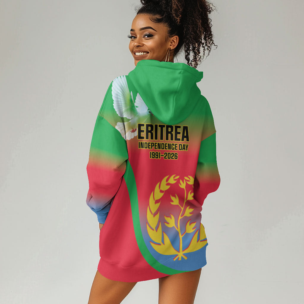 Eritrea 35th Anniversary Hoodie Dress May 24 1991-2026 Proud To Be Eritrean