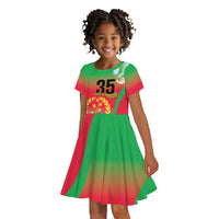 Eritrea 35th Anniversary Kid Short Sleeve Dress May 24 1991-2026 Proud To Be Eritrean