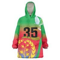 Eritrea 35th Anniversary Kid Wearable Blanket Hoodie May 24 1991-2026 Proud To Be Eritrean