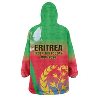 Eritrea 35th Anniversary Kid Wearable Blanket Hoodie May 24 1991-2026 Proud To Be Eritrean