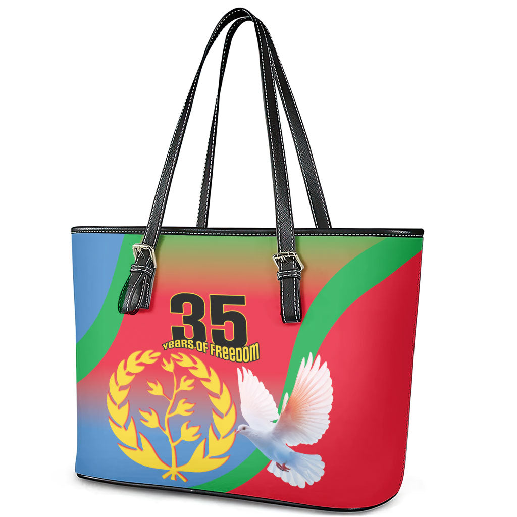 Eritrea 35th Anniversary Leather Tote Bag May 24 1991-2026 Proud To Be Eritrean