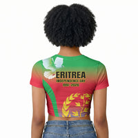 Eritrea 35th Anniversary Raglan Cropped T shirt May 24 1991-2026 Proud To Be Eritrean