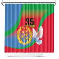Eritrea 35th Anniversary Shower Curtain May 24 1991-2026 Proud To Be Eritrean