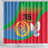 Eritrea 35th Anniversary Shower Curtain May 24 1991-2026 Proud To Be Eritrean