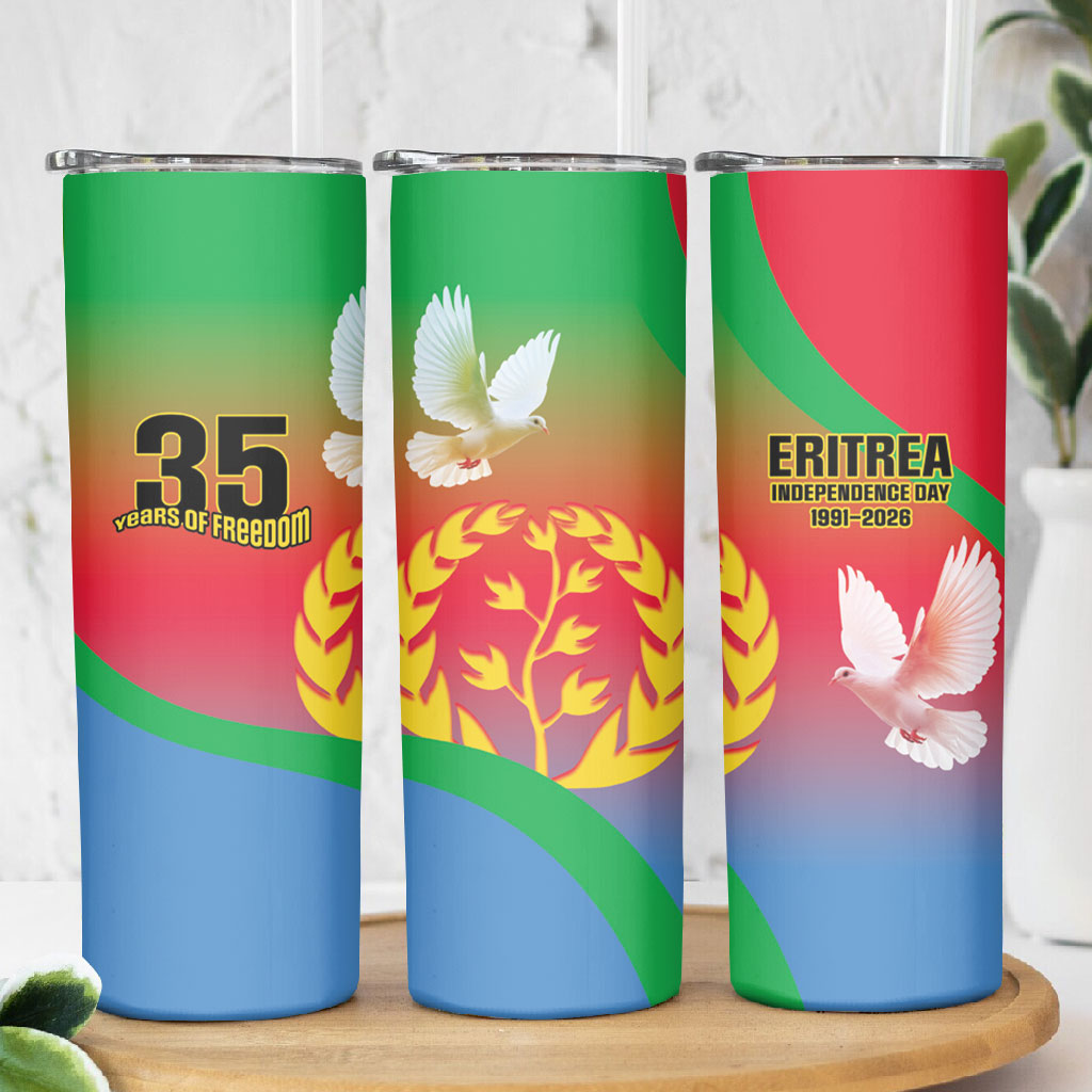 Eritrea 35th Anniversary Skinny Tumbler May 24 1991-2026 Proud To Be Eritrean