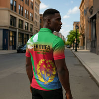 Eritrea 35th Anniversary Zipper Polo Shirt May 24 1991-2026 Proud To Be Eritrean